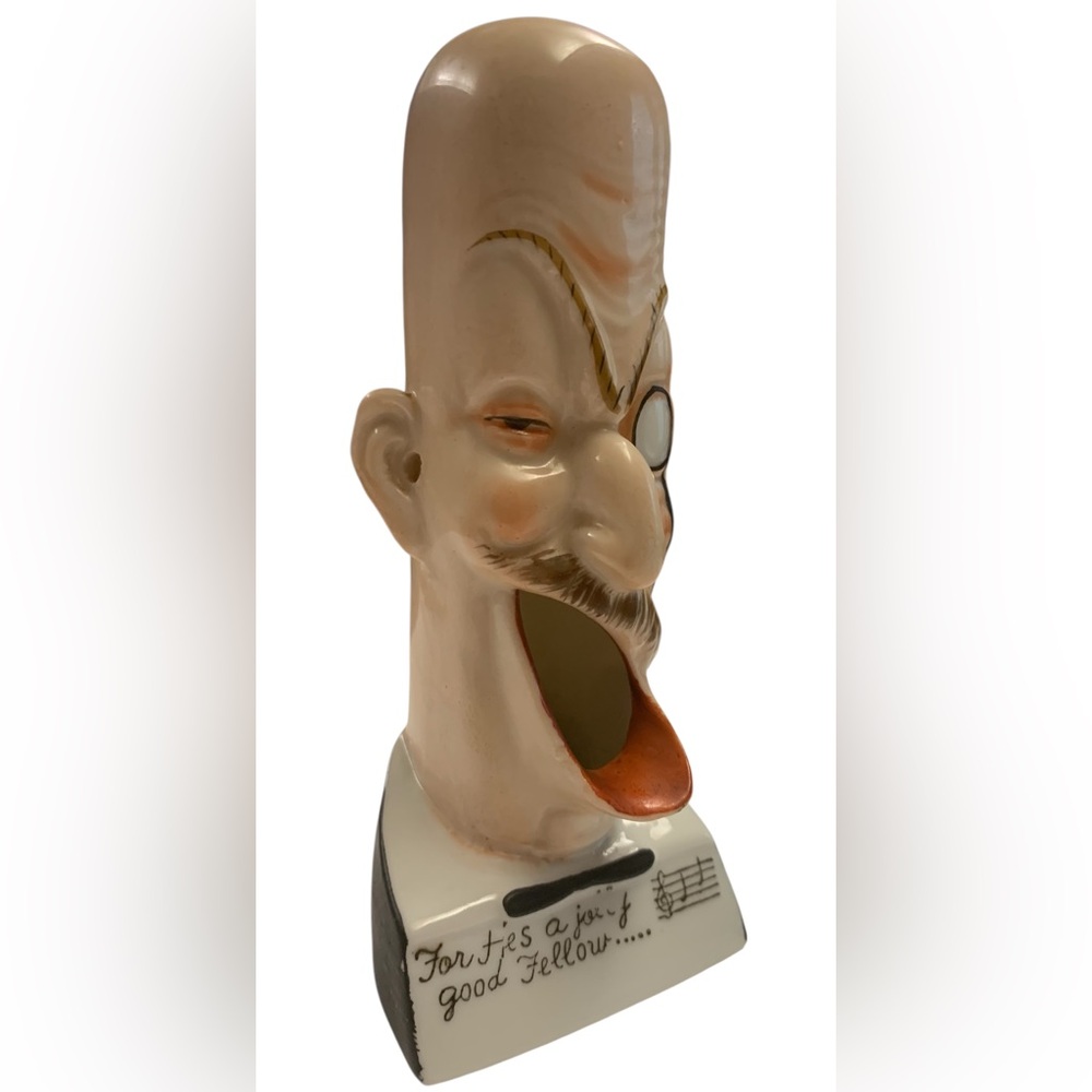 Rare, Antique (1910) Schafer & Vater Porcelain Singing Barber, Occupied Japan - Picture 4 of 5